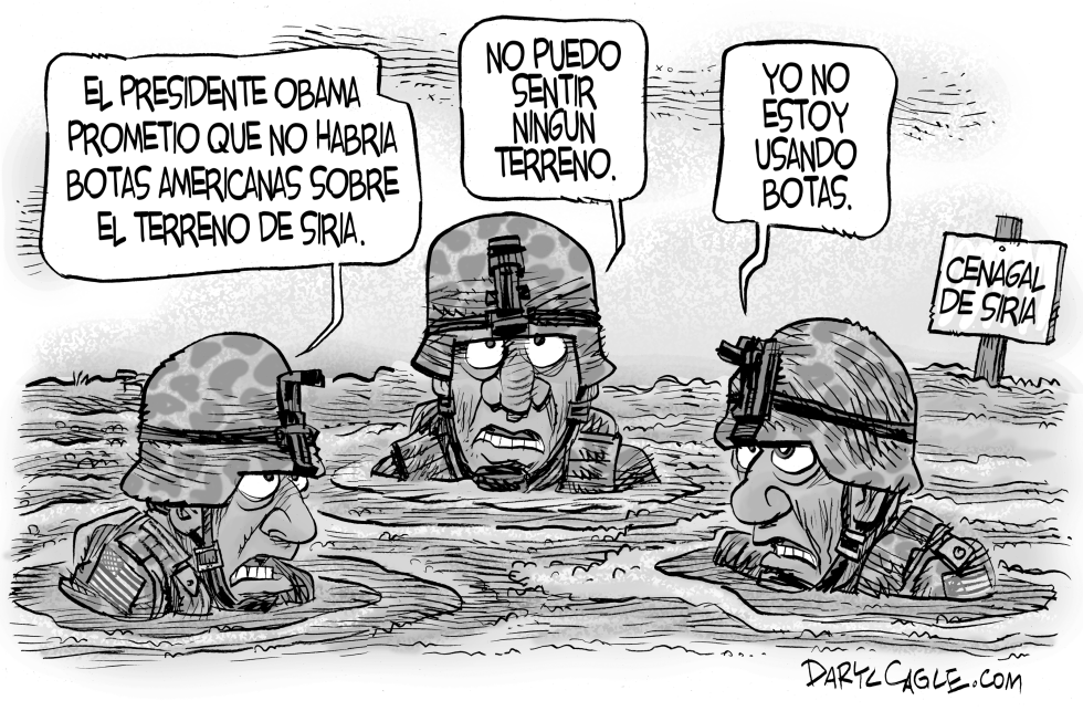  BOTAS SOBRE EL TERRENO DE SIRIA by Daryl Cagle