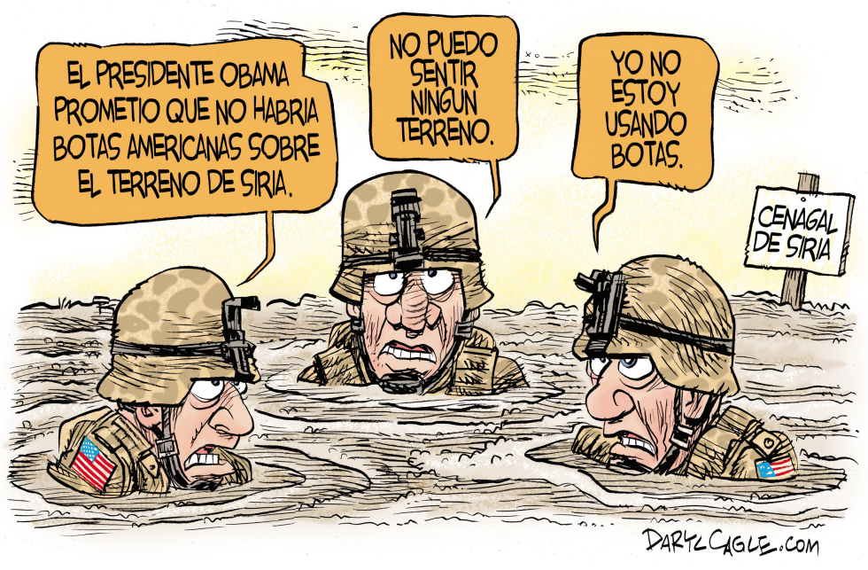  BOTAS SOBRE EL TERRENO DE SIRIA  by Daryl Cagle