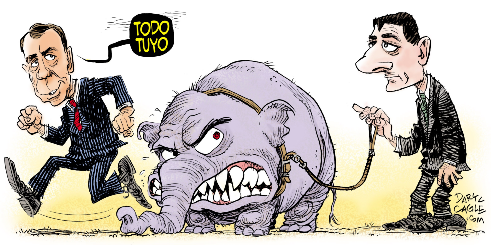  PAUL RYAN Y JOHN BOEHNER  by Daryl Cagle