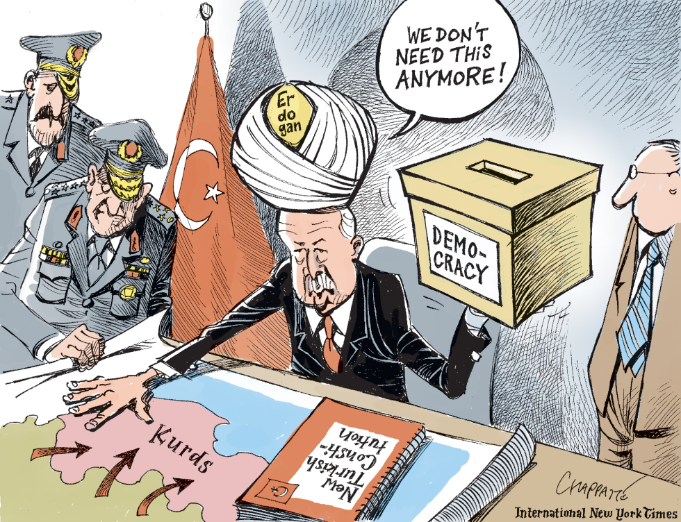  AFTER THE TURKISH ELECTIONS	 by Patrick Chappatte