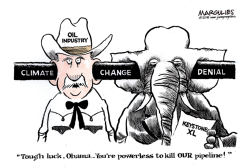OBAMA AND KEYSTONE XL PIPELINE by Jimmy Margulies