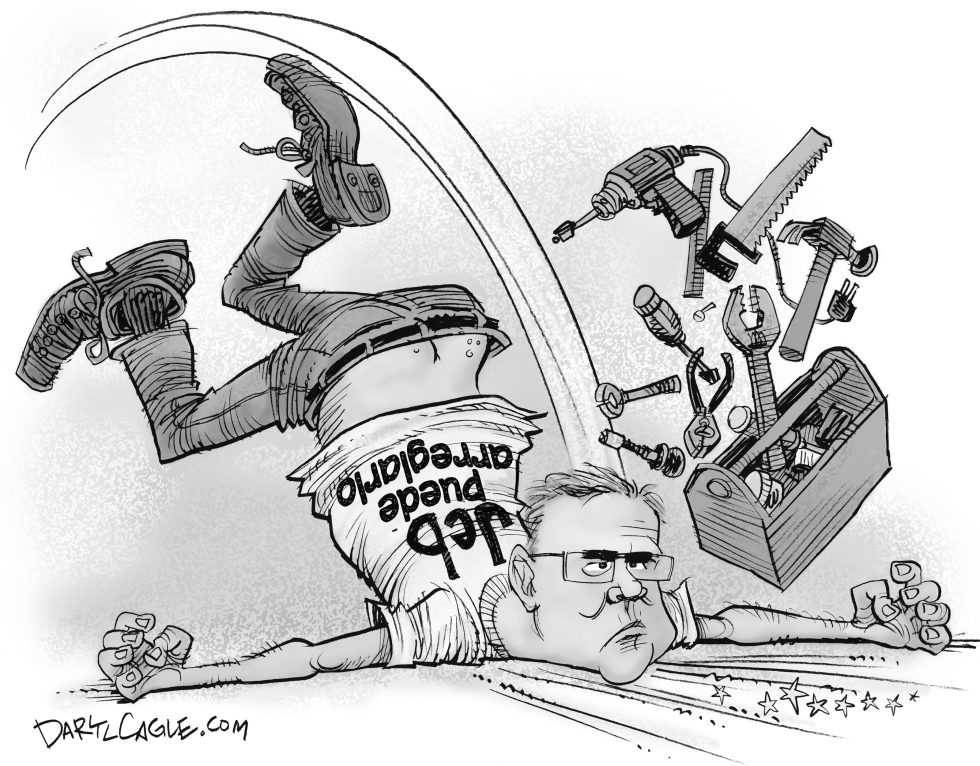  JEB PUEDE ARREGLARLO by Daryl Cagle