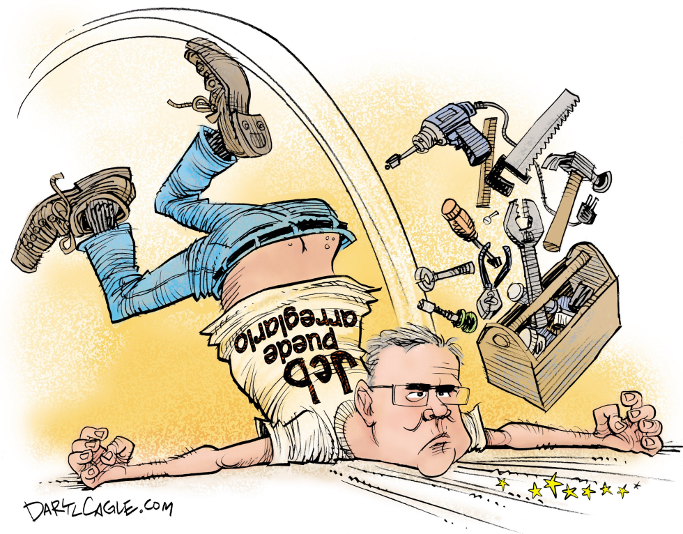  JEB PUEDE ARREGLARLO  by Daryl Cagle