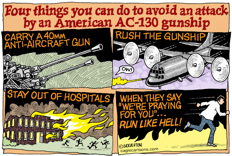  AMERICANS BOMB KUNDUZ HOSPITAL by Wolverton