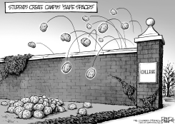COLLEGE PROTESTS by Nate Beeler