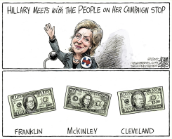 CLINTON FUNDRAISING  by Adam Zyglis
