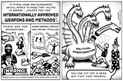 TERRORISM APPROVED WEAPONS HORIZONTAL by Andy Singer