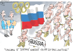 DOPING PUTIN  by Pat Bagley