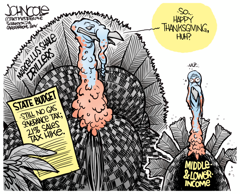 LOCAL PA -- Budget turkeys COLOR