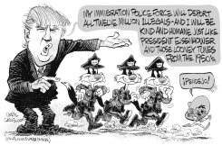 TRUMP DEPORTATION POLICE FORCE by Daryl Cagle