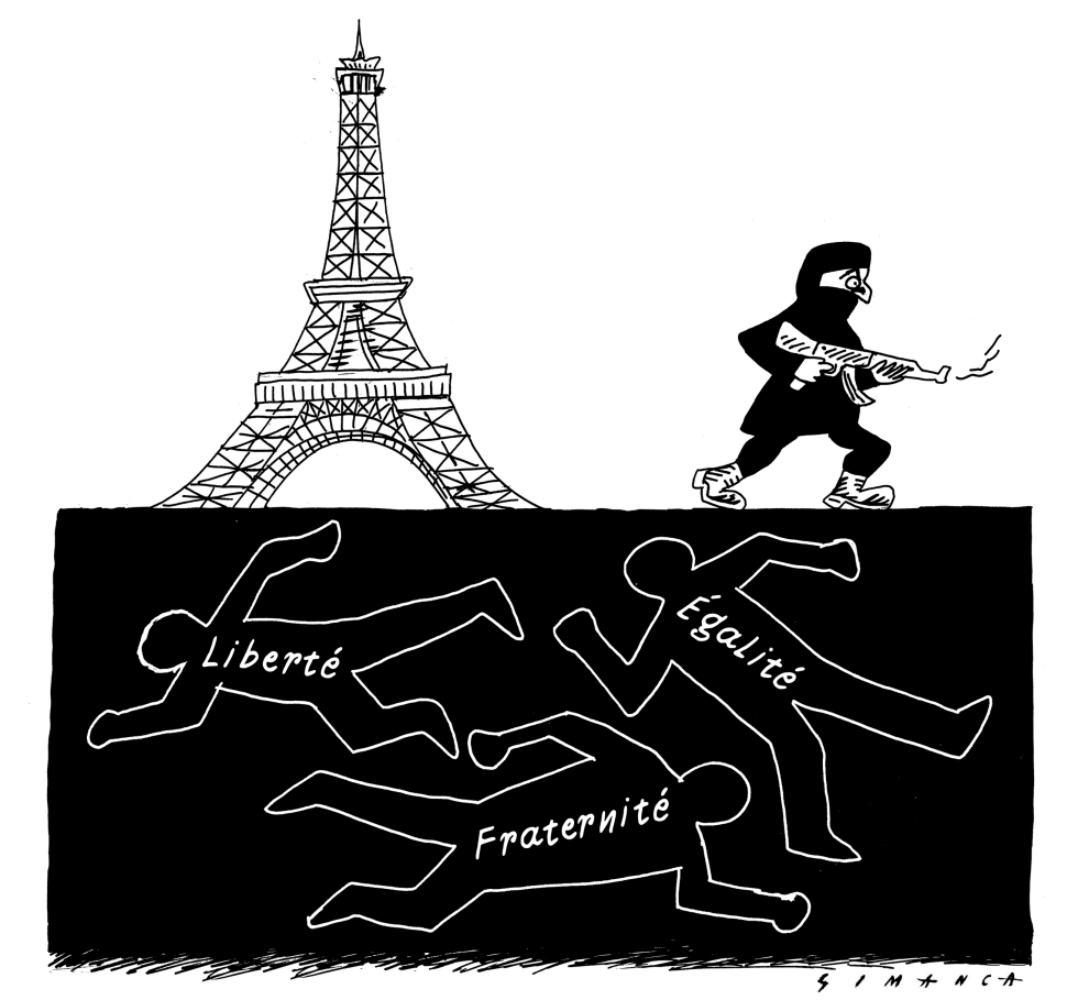  PARIS TERROR ATTACKS  by Osmani Simanca