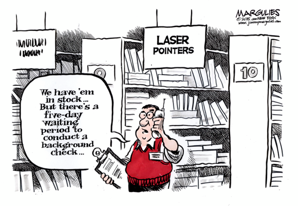 Laser pointers and aircraft color