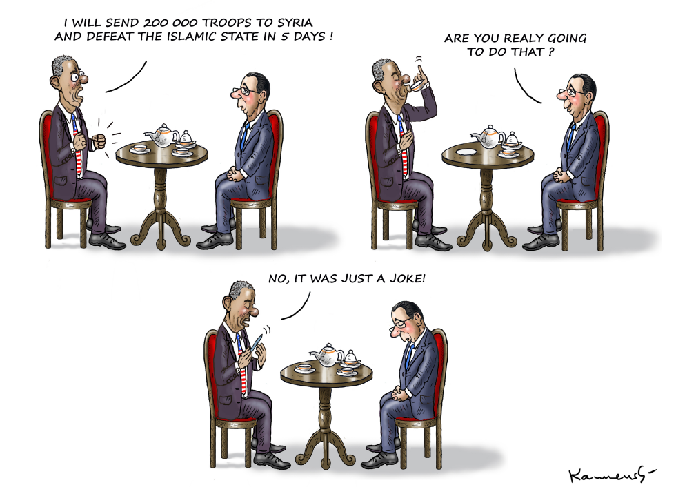 Hollande meets Obama