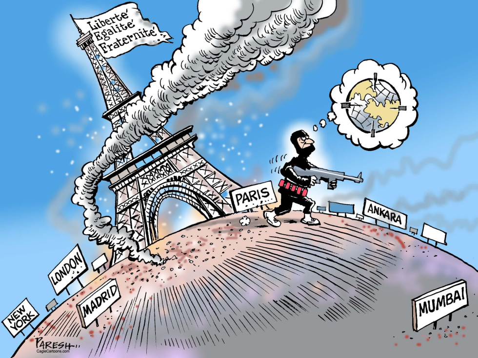  PARIS TERROR ATTACKS by Paresh Nath