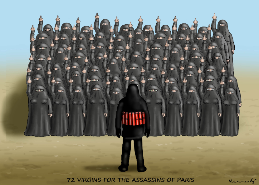 72 virgins for the assassins of Paris