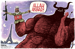 PARIS ATTACKS  by Rick McKee