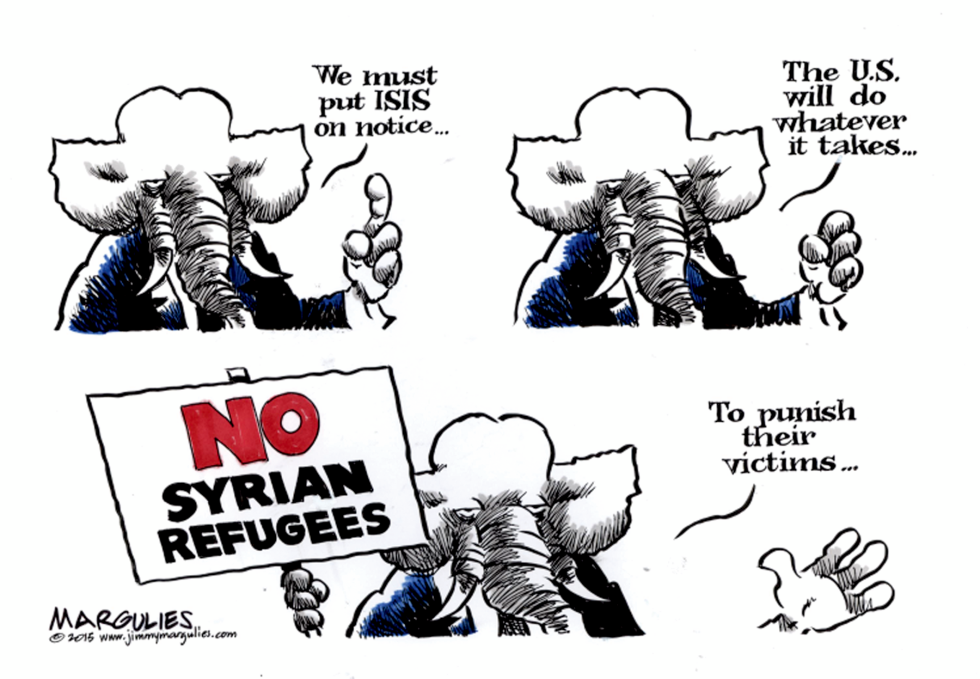 Syrian Refugees in US color