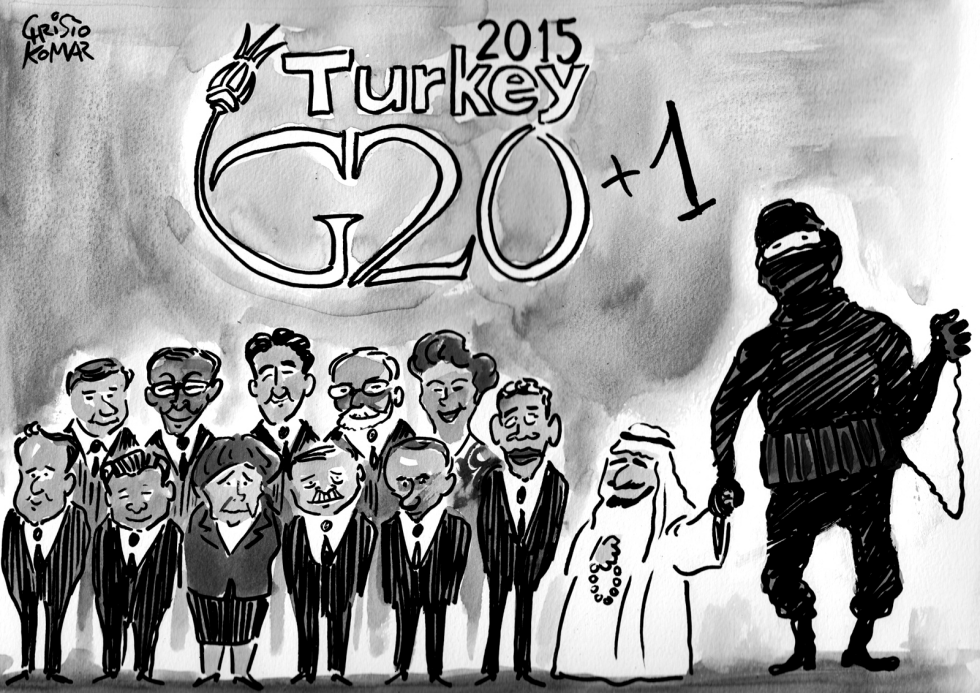 G20+1 family photo-grayscale