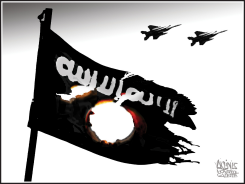 BOMBING ISIS by Terry Mosher