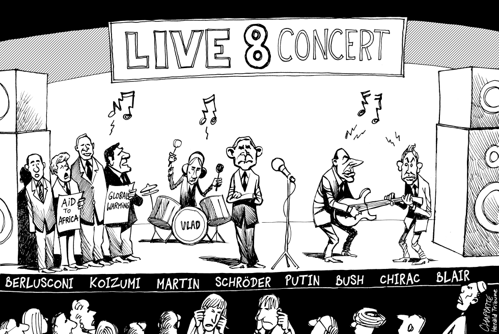  G8 SUMMIT ROCKS by Patrick Chappatte