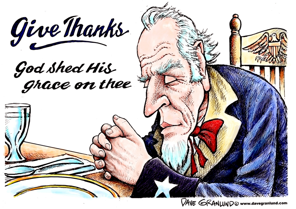  THANKSGIVING FOR AMERICA by Dave Granlund