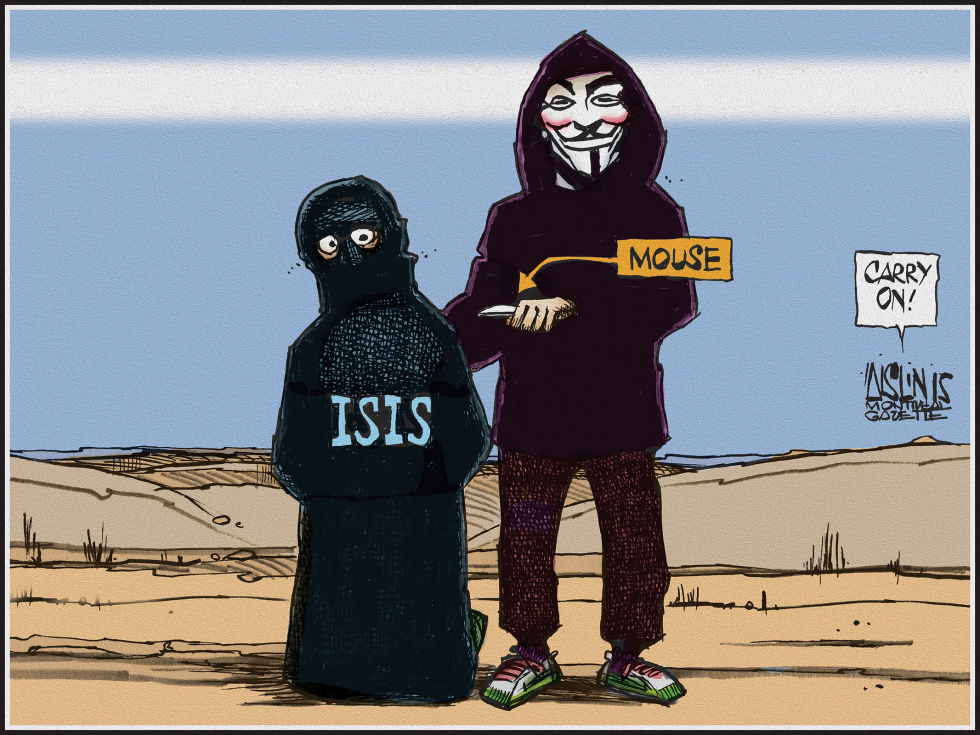  ANONYMOUS ATTACKS ISIS by Aislin