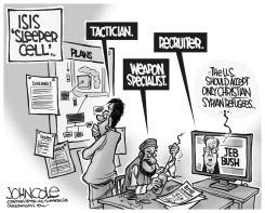 ISIS RECRUITER BW by John Cole