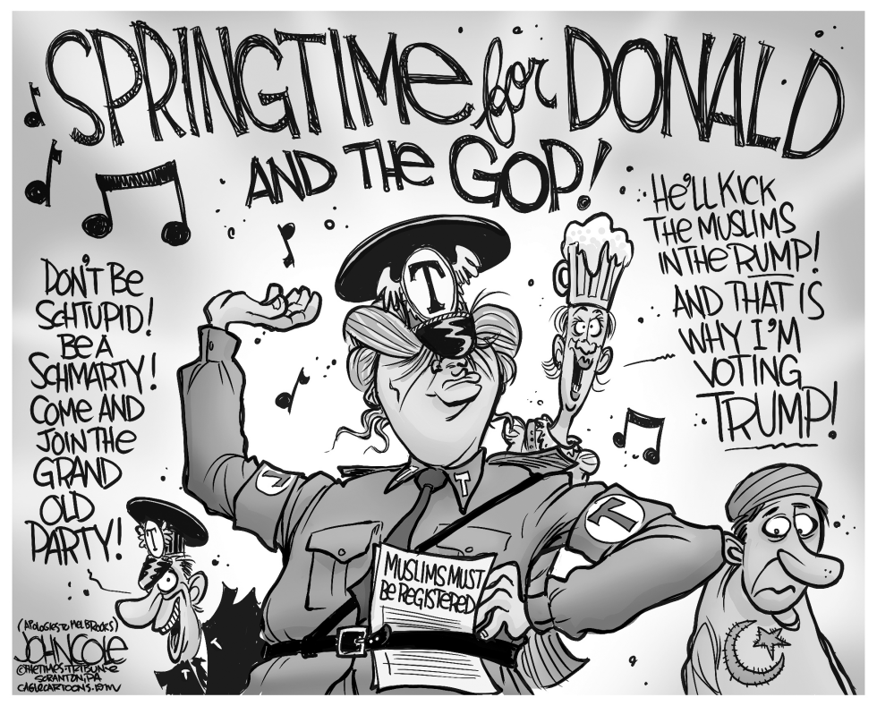 Springtime for Donald BW