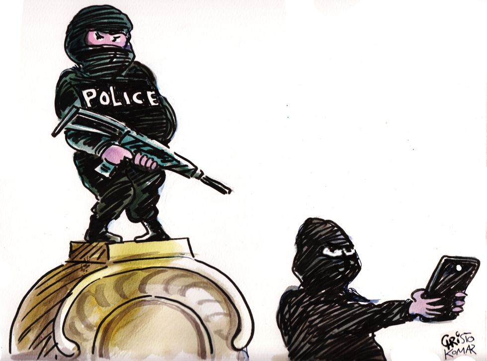 Manneken-Police in Brussels