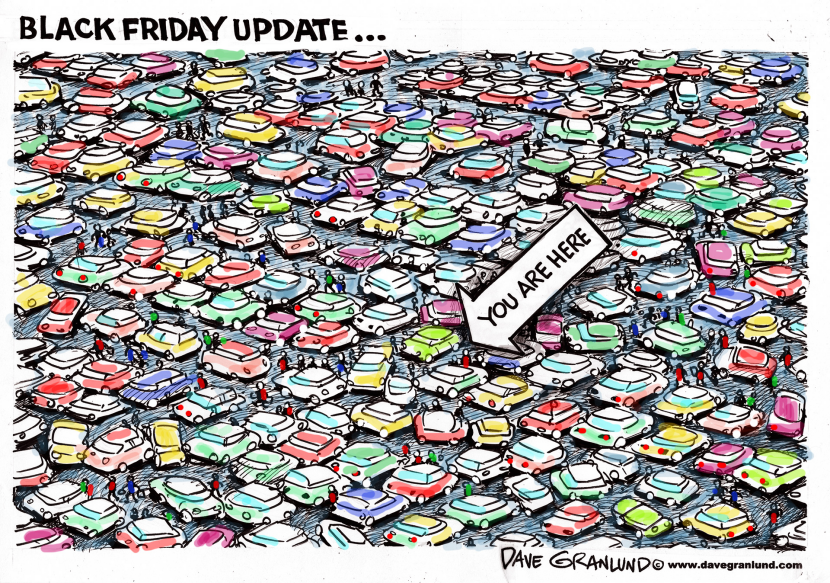 Black Friday parking lot