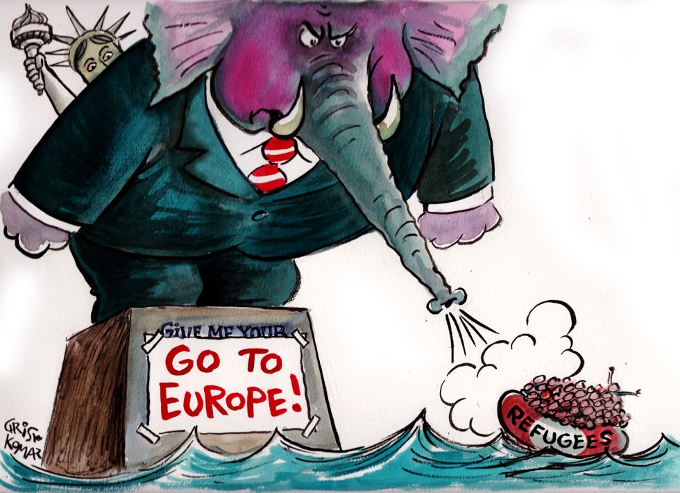 Refugees,go to Europe!