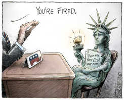 FEAR OF REFUGEES  by Adam Zyglis