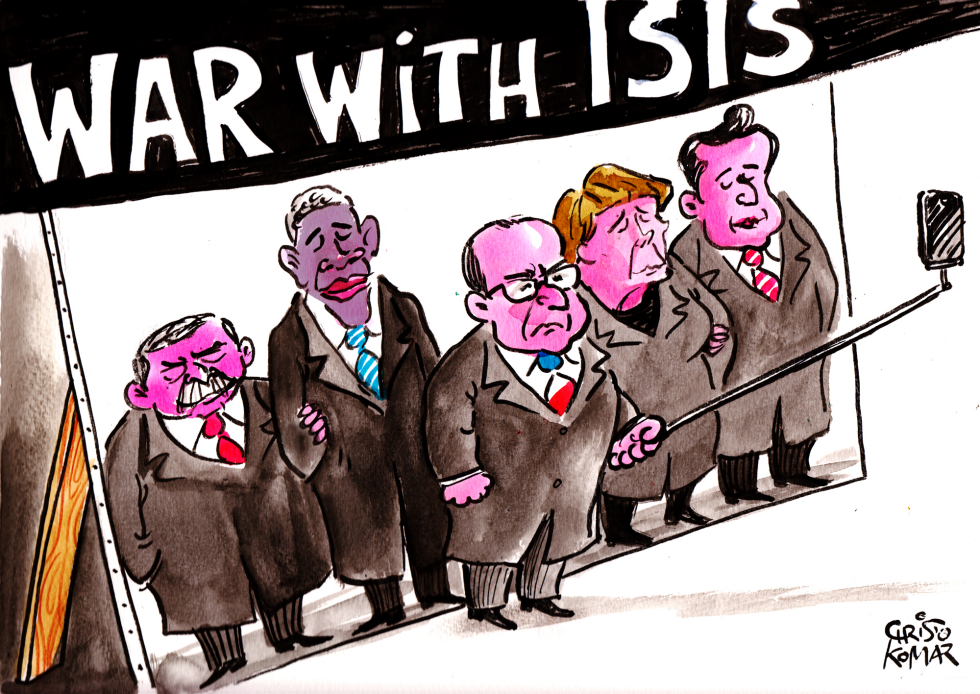 war with ISIS selfie