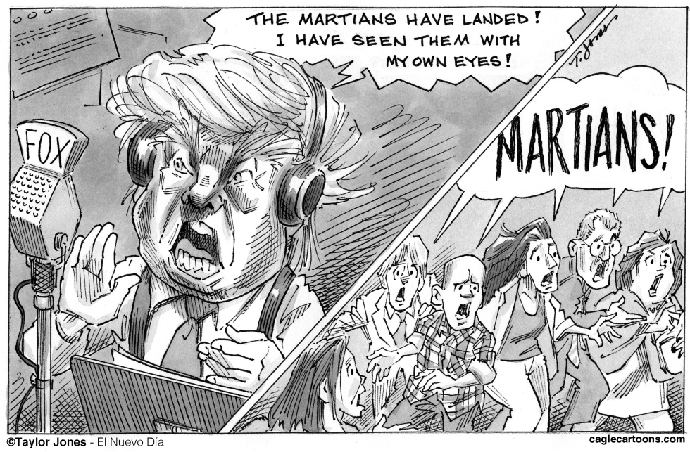 Trump and supporters