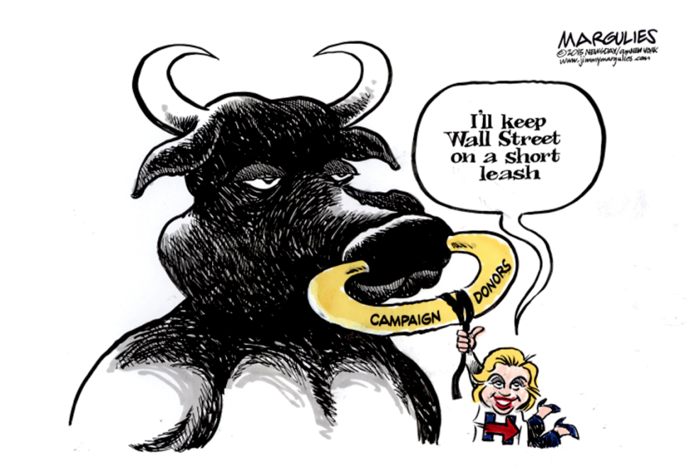 Hillary and Wall Street color