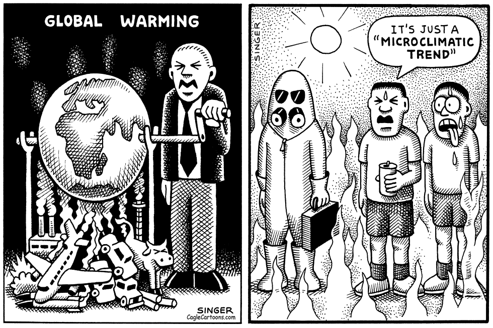 Global Warming Microclimatic Trend Horizontal