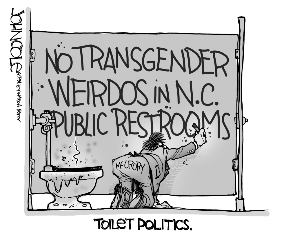 LOCAL NC -- McCrory's toilet politics BW