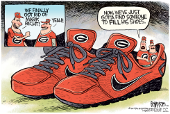 MARK RICHT FIRED LOCAL  by Rick McKee