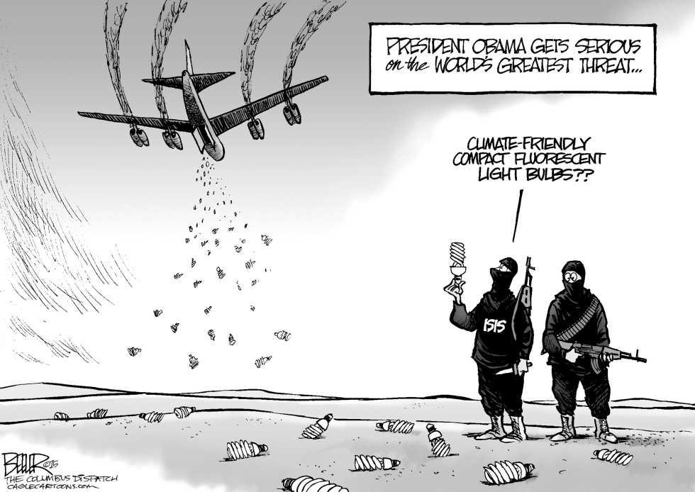  OBAMA BOMBS by Nate Beeler