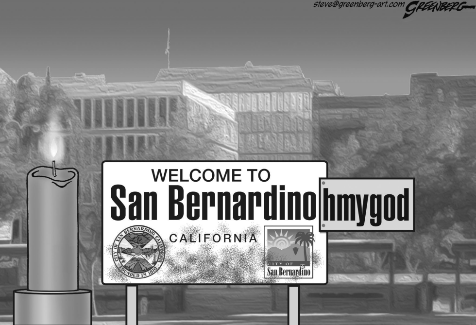 San Bernardino bw