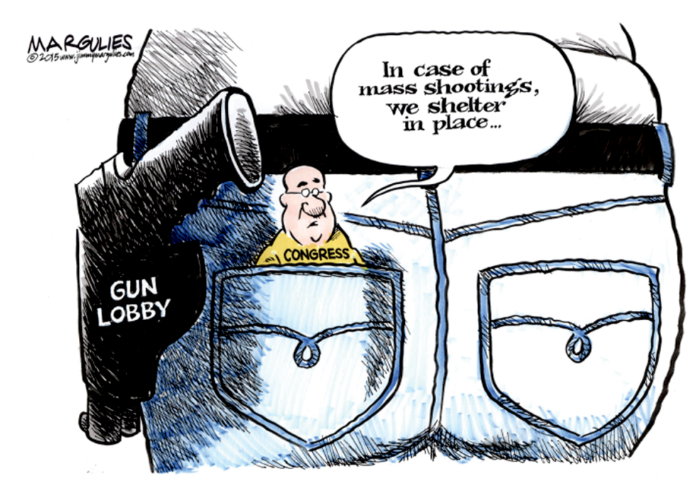 Congress and Gun Lobby color