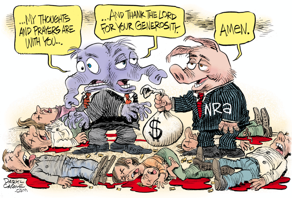  SHOOTING NRA AND GOP by Daryl Cagle