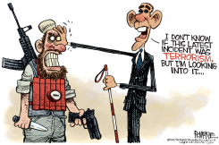 BLIND OBAMA  by Rick McKee