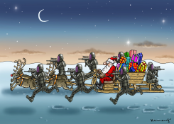 DANGEROUS JOB OF SANTA CLAUS  by Marian Kamensky