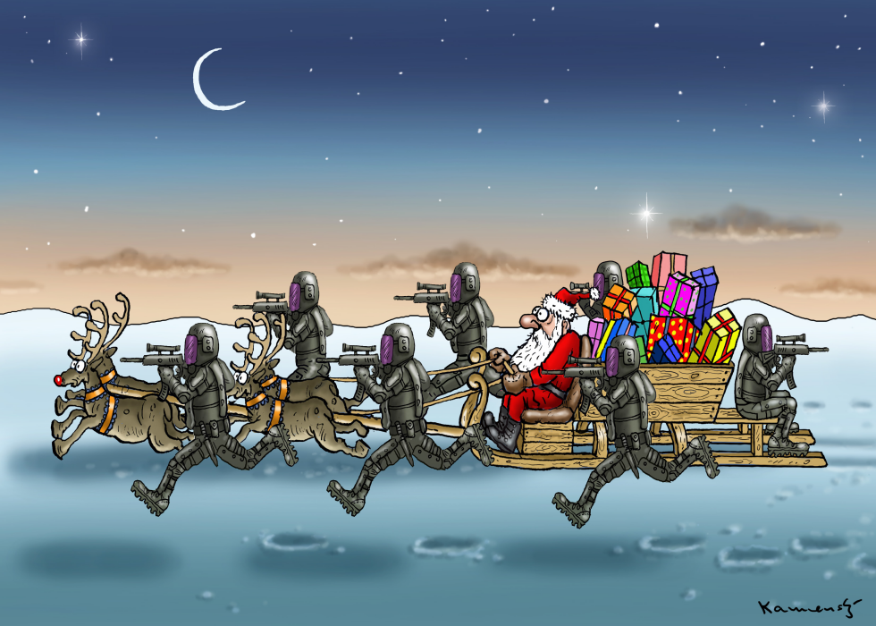 DANGEROUS JOB OF SANTA CLAUS