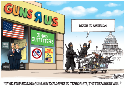 DON'T STOP SELLING GUNS TO TERRORISTS OR THE TERRORIST WIN by R.J. Matson