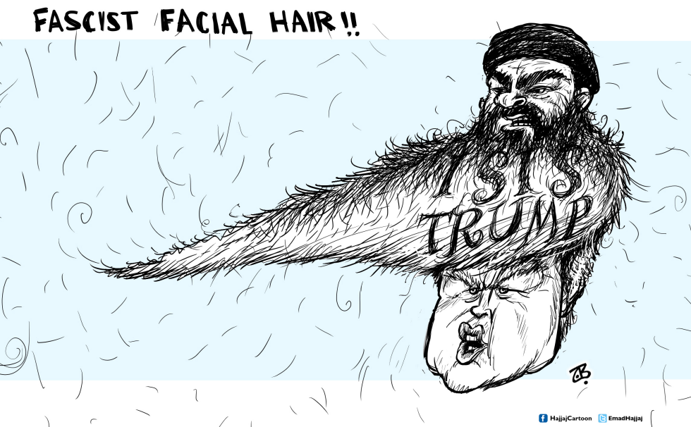 Trump ISIS hair