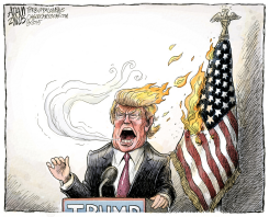 TRUMP EN LLAMAS /  by Adam Zyglis