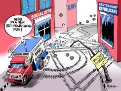FRENCH FAR-RIGHT PARTY  by Paresh Nath