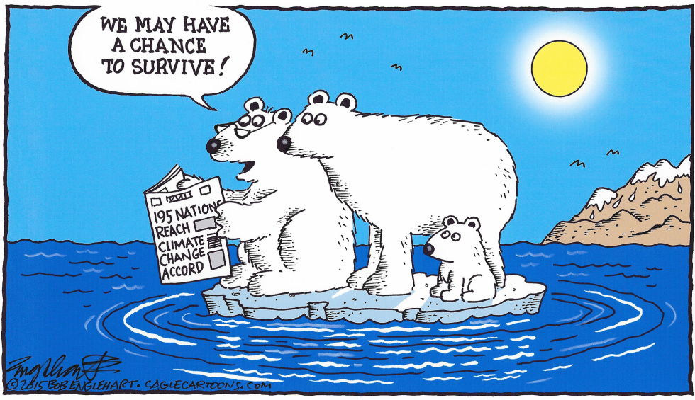  CLIMATE CHANGE ACCORD by Bob Englehart